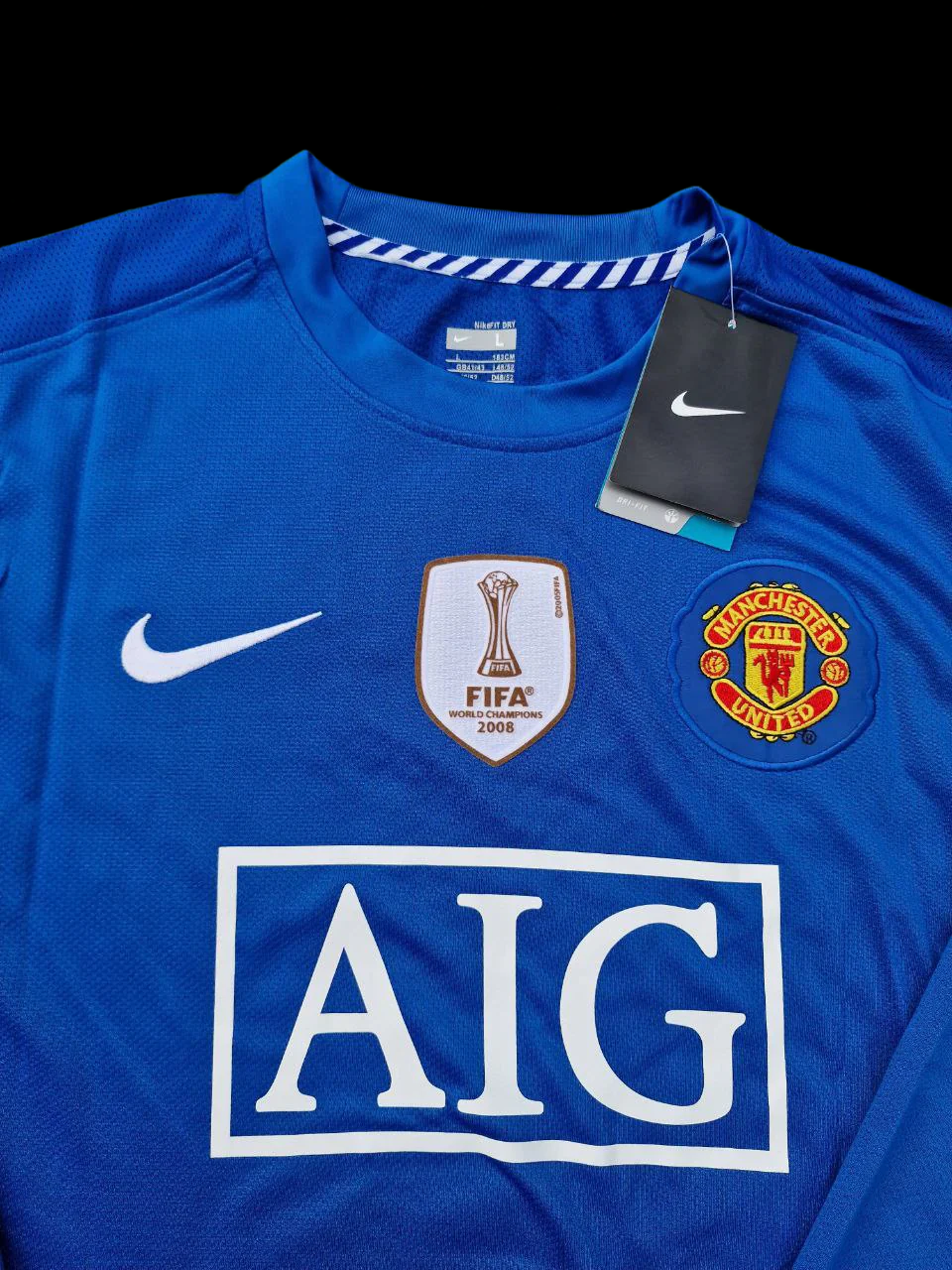 MANCHESTER UNITED 2008 MANGA LARGA RETRO