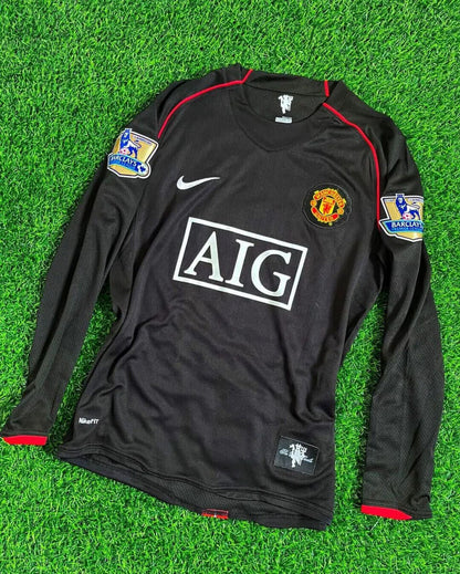 MANCHESTER UNITED 2008 MANGA LARGA RETRO