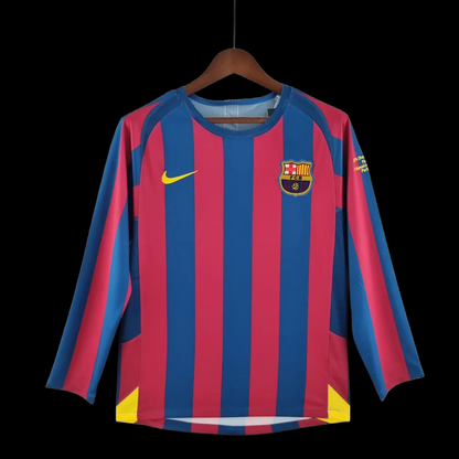 FC BARCELONA 2005 - 2006 RETRO MANGA LARGA