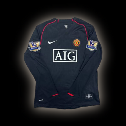MANCHESTER UNITED 2008 MANGA LARGA RETRO