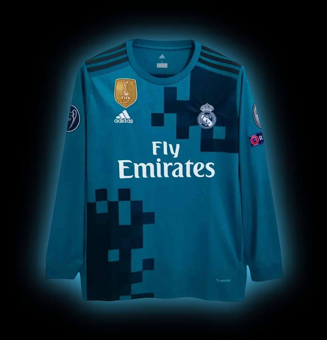REAL MADRID 2017 - 2018 MANGA LARGA RETRO